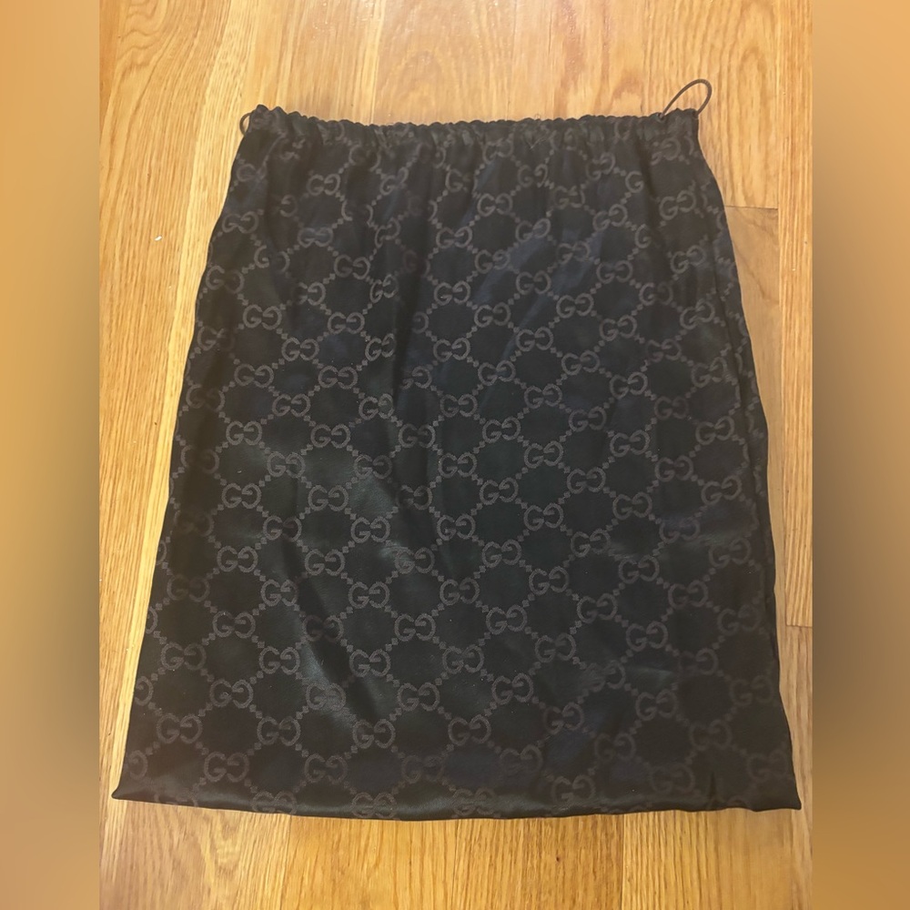 Gucci Brown Monogram Drawstring Dust Bag